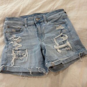 American Eagle next level ripped denim mini short